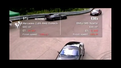 Mercedes Cl65 Amg 680 Hp Vs Bmw M6 Noelle 630 Hp 