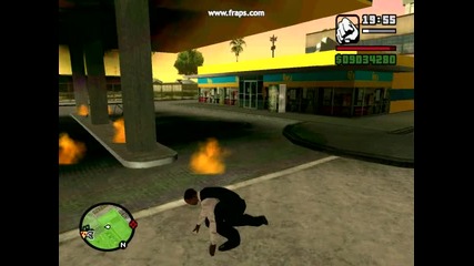 gta san andreas ultimate mod - Разбиване на полицейски патрул в бензиностанция 