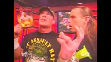 John Cena And Hbk Shawn Michaels Backstage