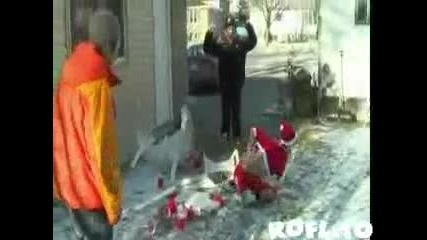 А сега къде е Дядо Коледа * С М Я Х*