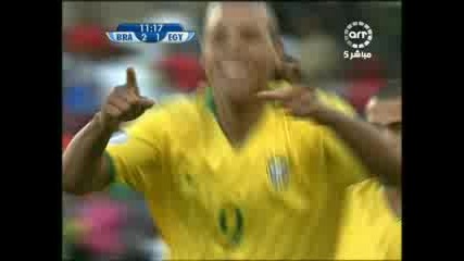 15.06 Бразилия - Египет 4:3 Луиш Фабиано гол ! Купа на Конфедерациите