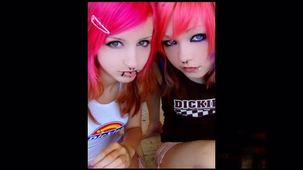 emo girl and boy
