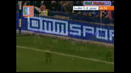 Everton 2:1 Malaga Strahoten Goal na Alberto Luque