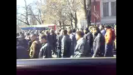Протест на Полицията в София 15.03.2009 г