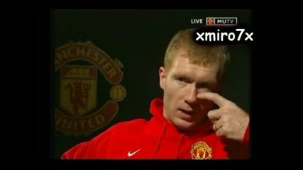 Funny Interview With Paul Scholes In Mutv