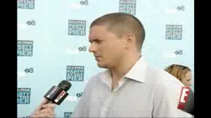 Wentworth Miller @ FOX All Star Party Interview (14.07.08)