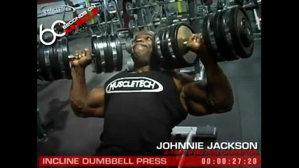 Muscletech '60 Seconds on Muscle' - Incline Dumbbell Press with Johnnie Jackson