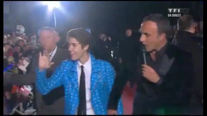Justin Bieber opening the Nrj Music Awards