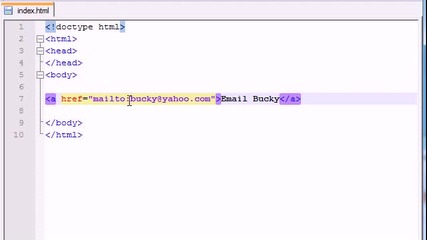 Xhtml and Css Tutorial - 8 - Email Links and Tool Tips