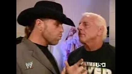 Raw 261107 Hbk&ric Flair Backstage.