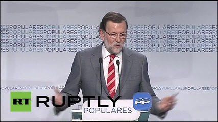 Spain: Rajoy on lost votes "denying them as pointless as denying we won the elections"