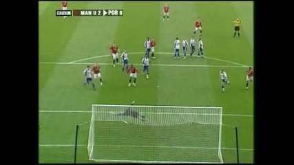 Cristiano Ronaldo vkarva gol na Porsmut