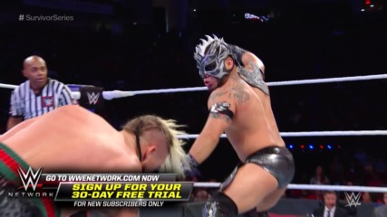 Enzo Amore brings an aggressive offense against Kalisto: Survivor Series 2017 Kickoff Match