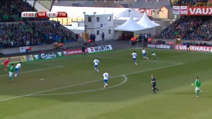 Северна Ирландия 2 - 1 Финландия ( квалификация за Европейско първенство 2016 ) ( 29/03/2015 )