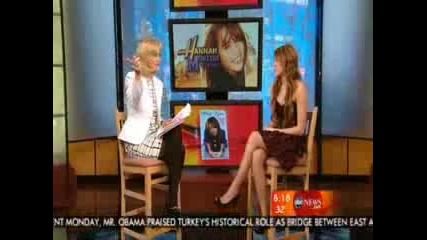 Miley Cyrus Gma Interview April 7th,  2009
