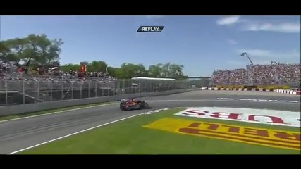 F1 Гран при на Канада 2012 - Vettel изпреварва Alonso [hd]