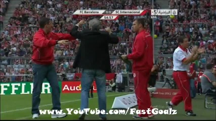 Sc Internacional vs Fc Barcelona - Audi Cup 2011 - Nei Goal
