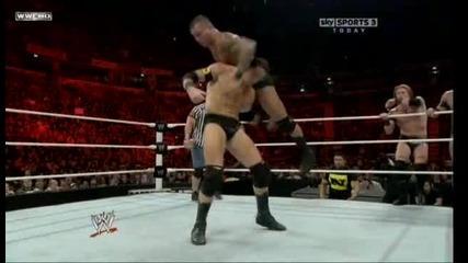 Randy Orton, Miz, Bryan, R - Truth and Mark Henry vs The Nexus Raw 08.11.2010 Part 2 