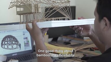 Green Heroes: Building the strongest house with only bamboo