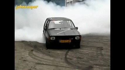 Opel Kadett C Caravan Burnout 