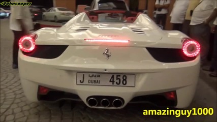 Ferrari 458 Spider + 3x 458 Italia + Mercedes Sls Amg