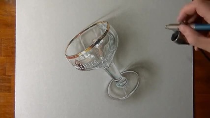 Рисуване на 3 D чаша