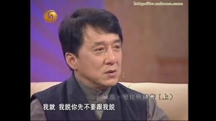 Jackie on chinese talk show 5 