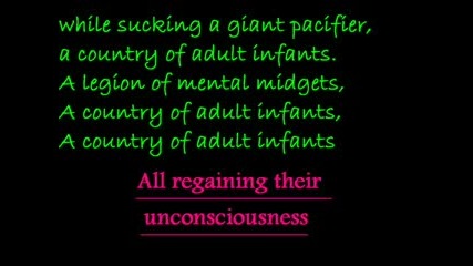 Nofx - Re - gaining Unconsciousness (lyrics)