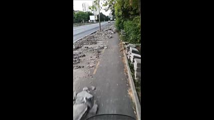 Ремонт на тротоари в Бургас