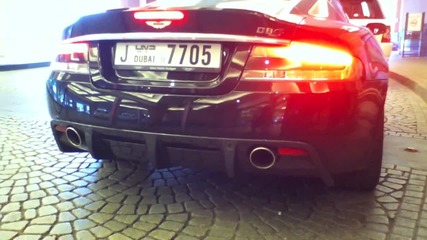 Aston Martin Dbs start up + loud acceleration
