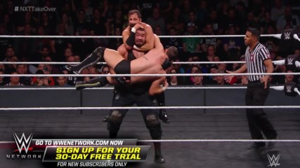 Rezar lays out Undisputed ERA with a crushing fallaway slam: NXT TakeOver: Philadelphia (WWE Network Exclusive)