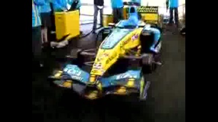 Renault F1 Car Playing God Save The Queen