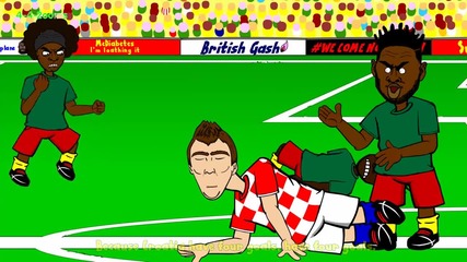Alex Song S Elbow Cameroon v Croatia 0-4 by 442oons (world Cup Cartoon 18.6.14)