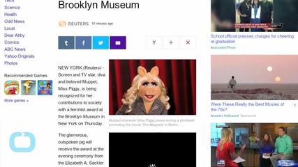 Miss Piggy to Be Honored With Feminist Award at Brooklyn Museum