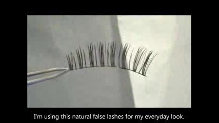How To - Put on and Remove, Top False Lashes; Bottom False Lashes