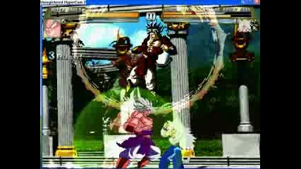 Dbz Mugen - Hyper Broly vs Nightmare ssj4 and Goku ssj5