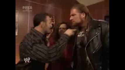 Wwe 02.01.09 Chavo, Vickie & Hhh (backstage)