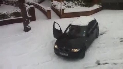 Bmw + жена + сняг= ...?? (смях) 