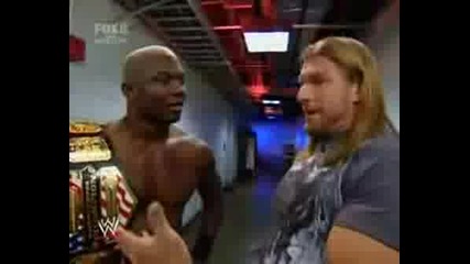 Triple H & Shelton Benjamin Backstage[new]