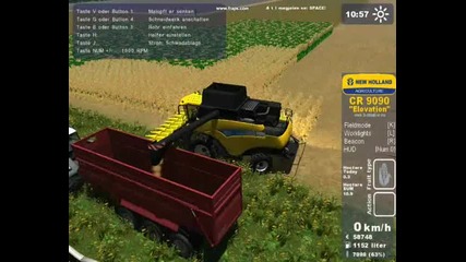 Farming Simulator Пребиране на Царевица 