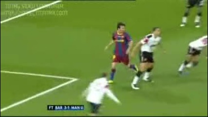 Финтът на Меси, който съкруши Нани и помогна за 3-ят гол на Барселона!