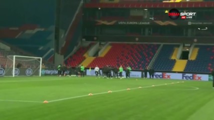 Лудогорец тренира в Москва за мача с ЦСКА