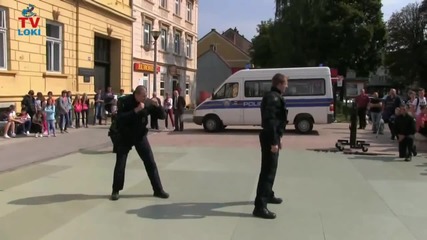 Демонстрация на специални полицейски части в Хърватия