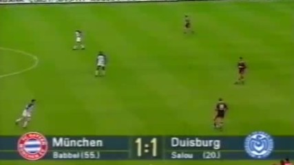 Bayern - Duisburg. Dfb-pokal-1997-98