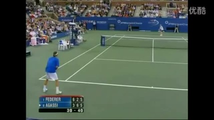 Roger Federer Vs Andre Agassi Us Open 2004