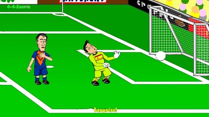 Spain v Holland 1-5 by 442oons (world Cup 2014 Cartoon 13.6.14)