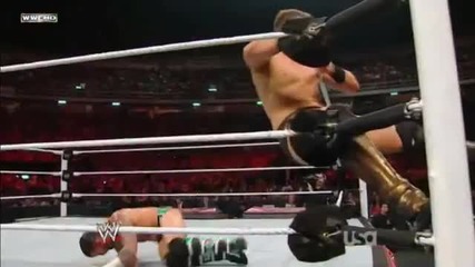 Jumping Corner Clothesline - The Miz