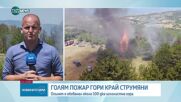 Пожар в труднодостъпна местност в Благоевградско