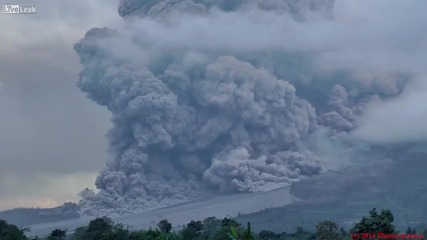 Вулкан изригва и причинява торнадо след себе си