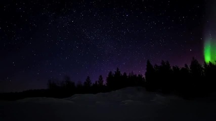 Феноменално северно сияние в небето над Лапландия! *превод*